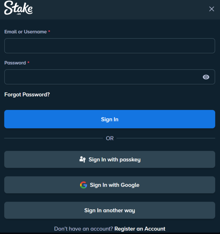 Registro en Stake Perú